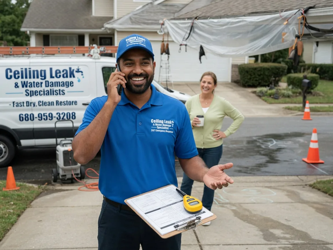 Ceiling Leak Cleanup Galena, OH FAQs